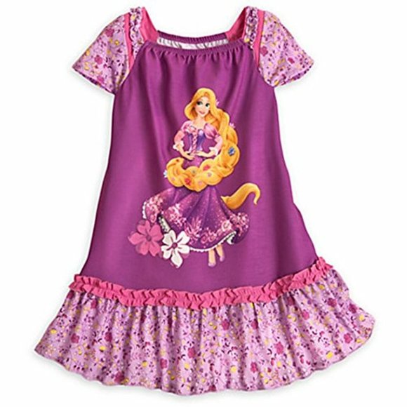 Disney Rapunzel Floral Nightgown with Cap Sleeves - Picture 1 of 1